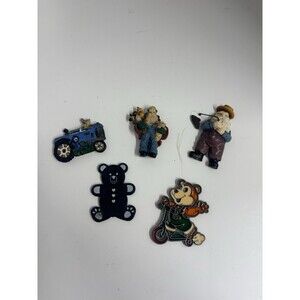 5 Piece Vintage Refrigerator Magnets Lot